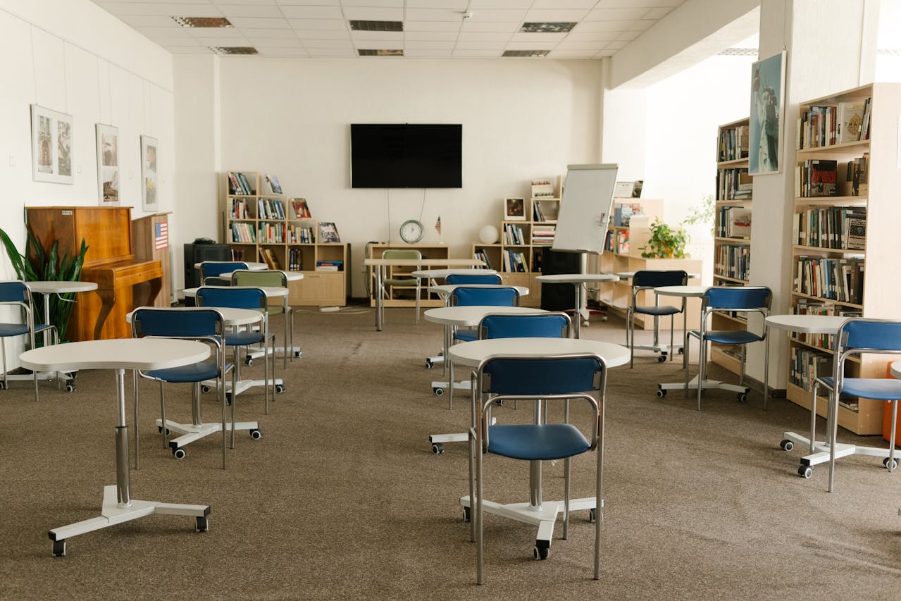 steel study tables